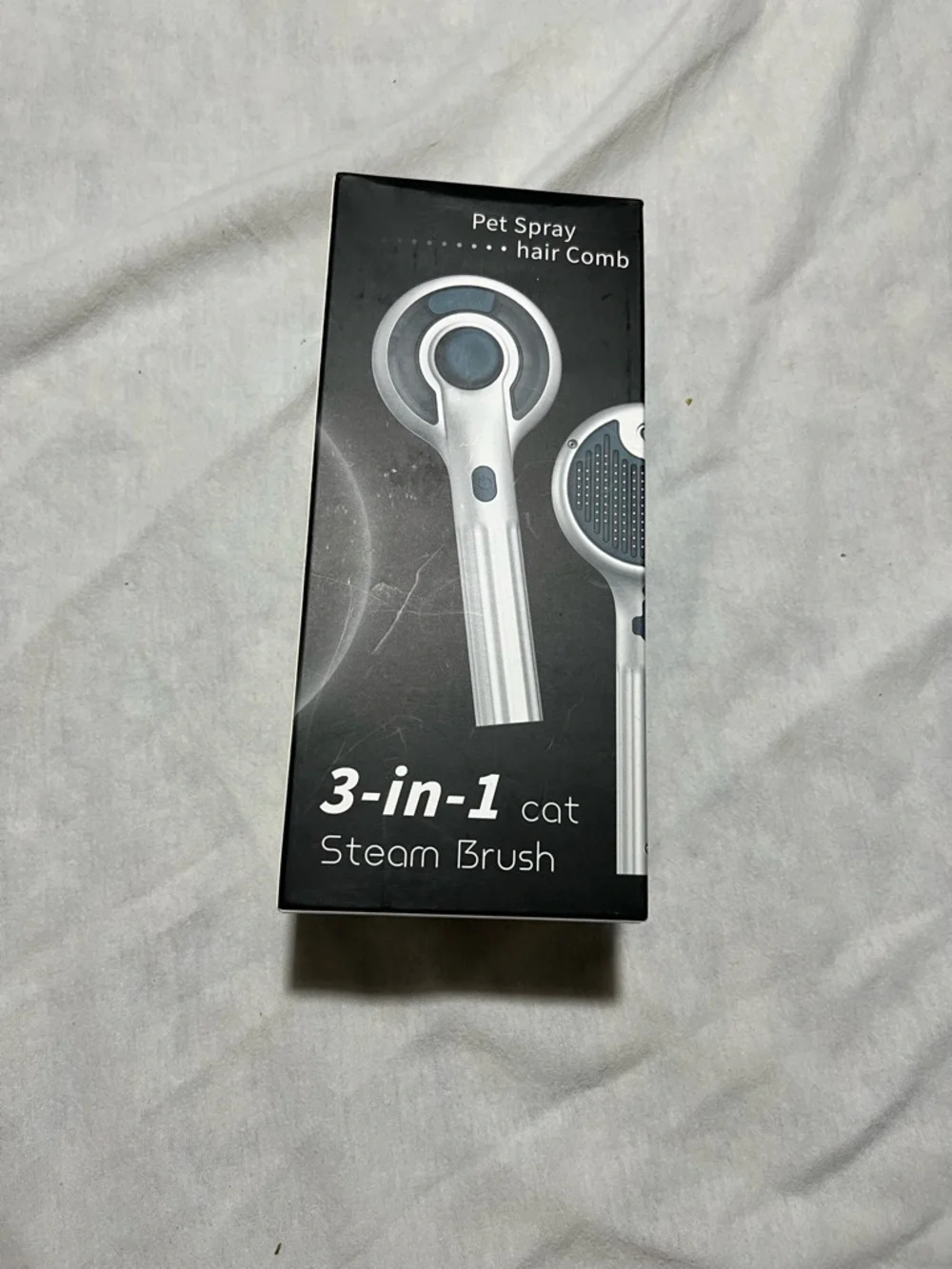 3-in-1 Cat Steam Brush - Silver